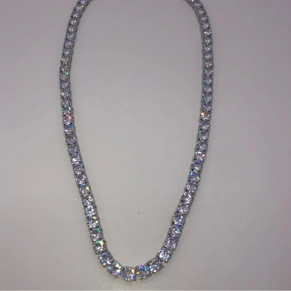 18k 75ct Tennis Necklace - Picture 6 of 13